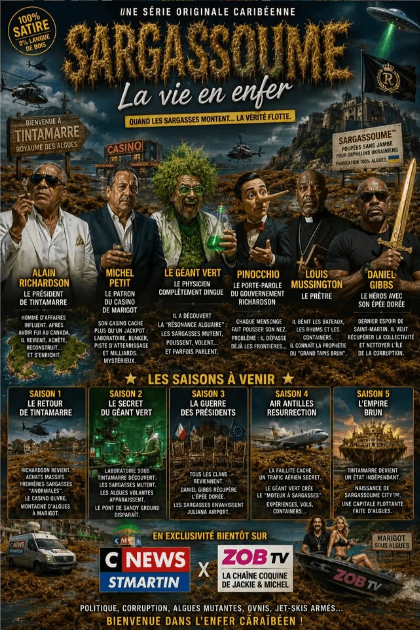 🎬 SARGASSOUME : "La vie en enfer"Une série satirique dystopique 100% Caribbean Madness zoukmag sargassoume