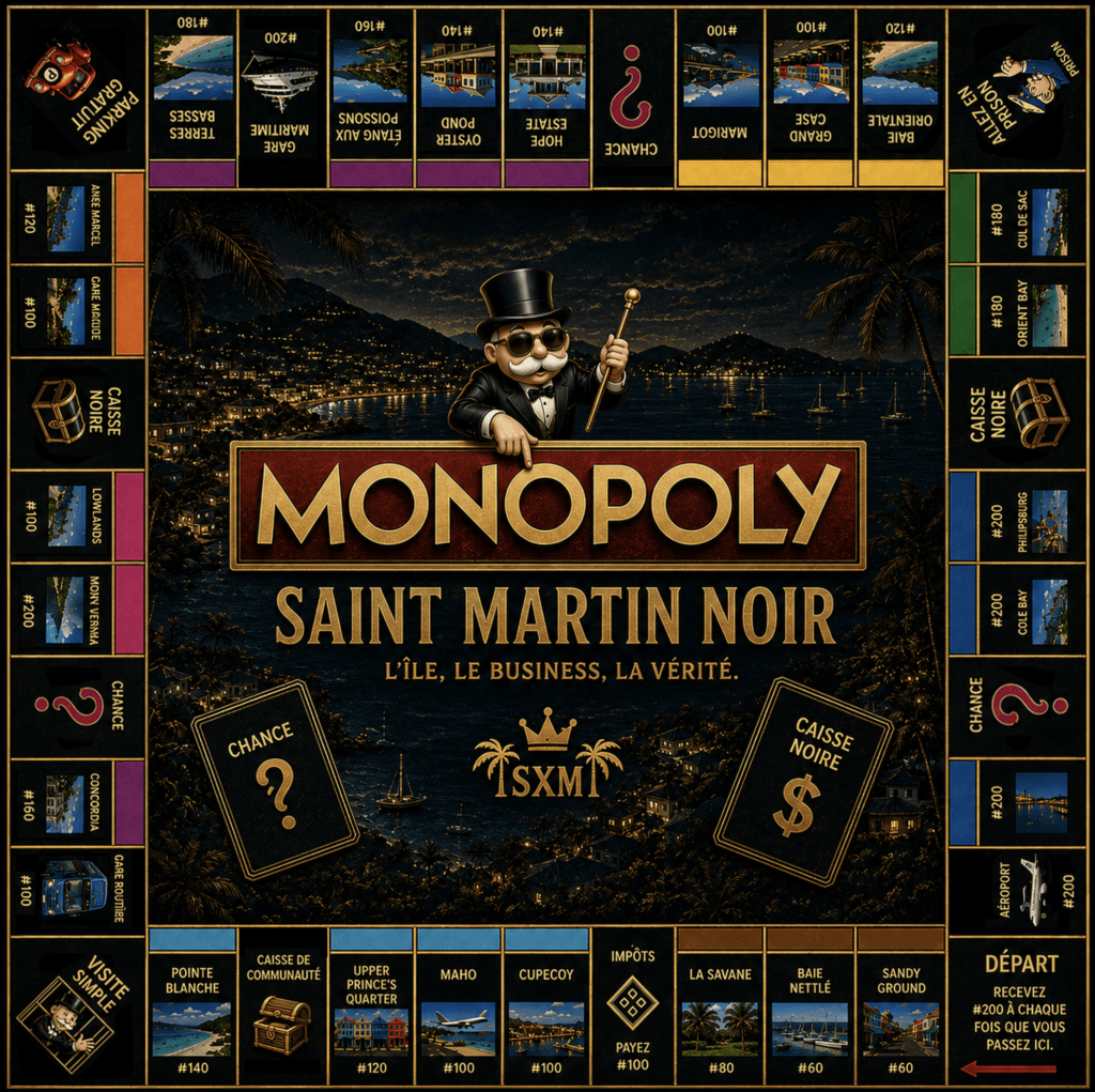 Une idée de Monopoly SAINT MARTIN NOIR qui reprend les 8 saisons ? monopoly sxm stmartin noir