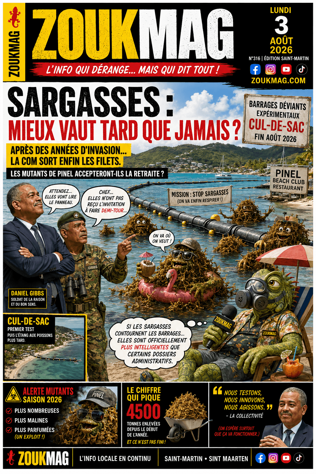 sargasses pinel sxm