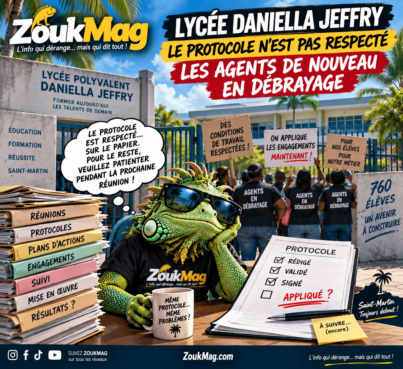 Lycée Daniella Jeffry : le protocole existe, les agents aussi… ecole