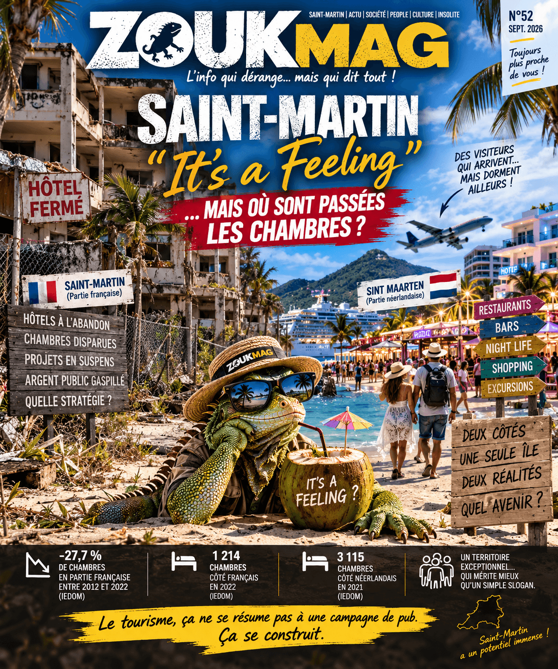 🏨 SAINT-MARTIN : « IT’S A FEELING »… MAIS OÙ SONT PASSÉES LES CHAMBRES ? officetourisme