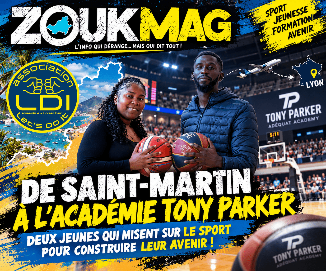 de saint martin à l’académie tony parker