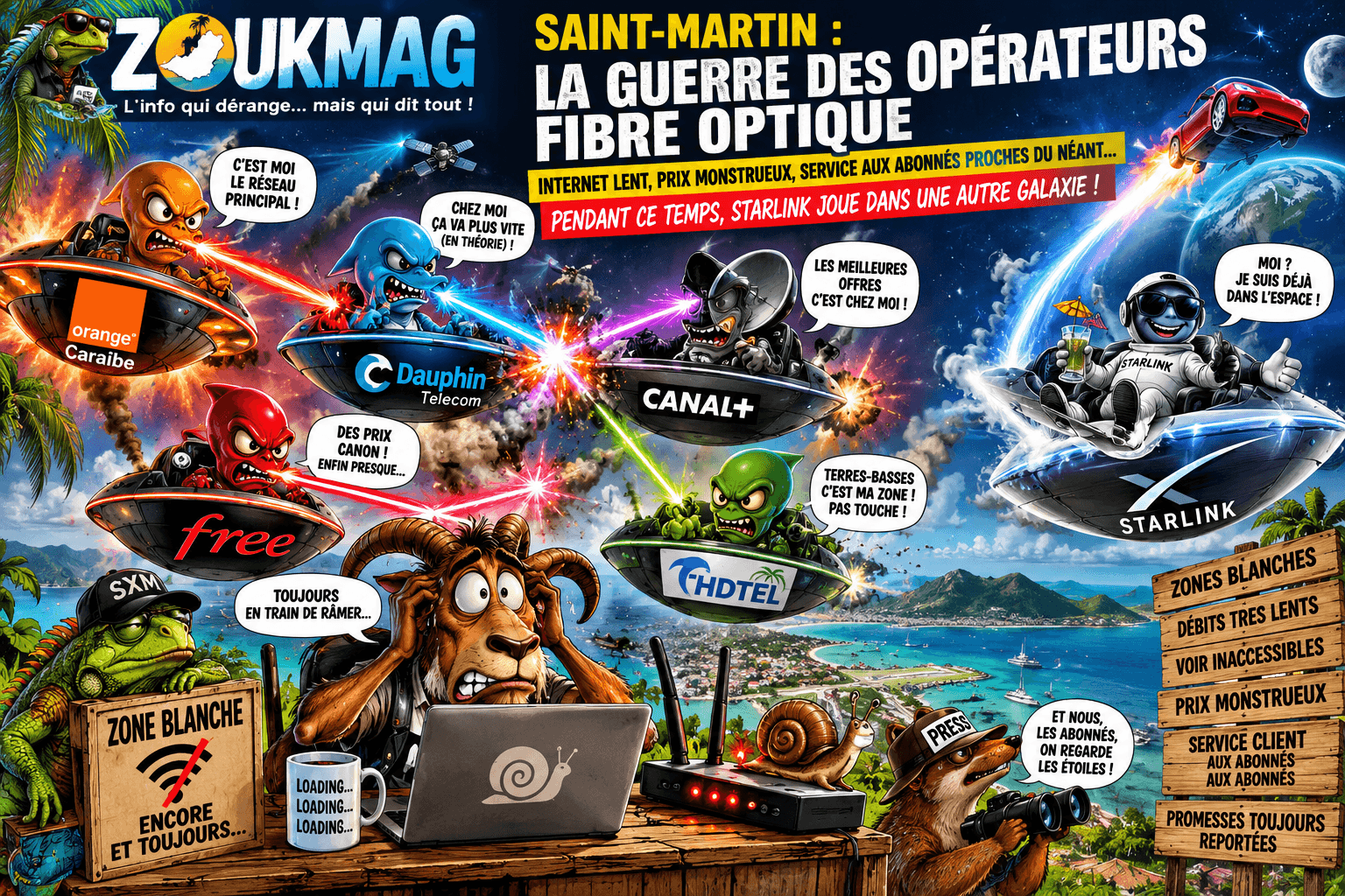 la guerre des opérateurs à saint martin
