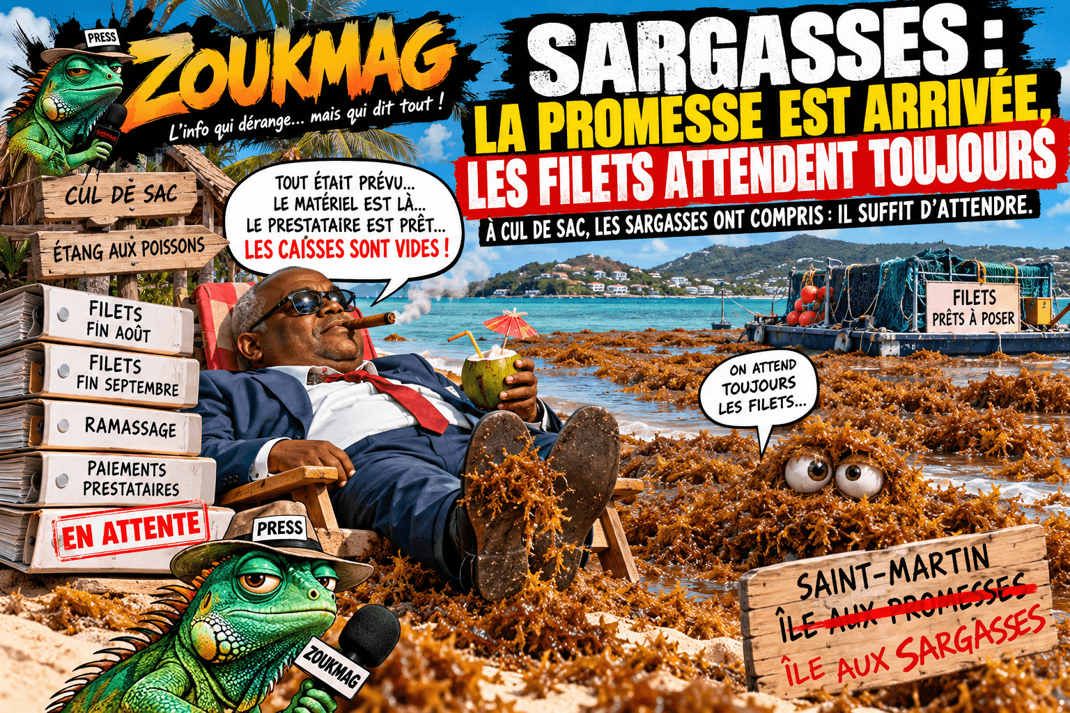 đŠ ZOUKMAG â SARGASSES : LA PROMESSE EST ARRIVĂE⊠LES FILETS ATTENDENT TOUJOURS ! sargasses la promesse eÌchoueÌe